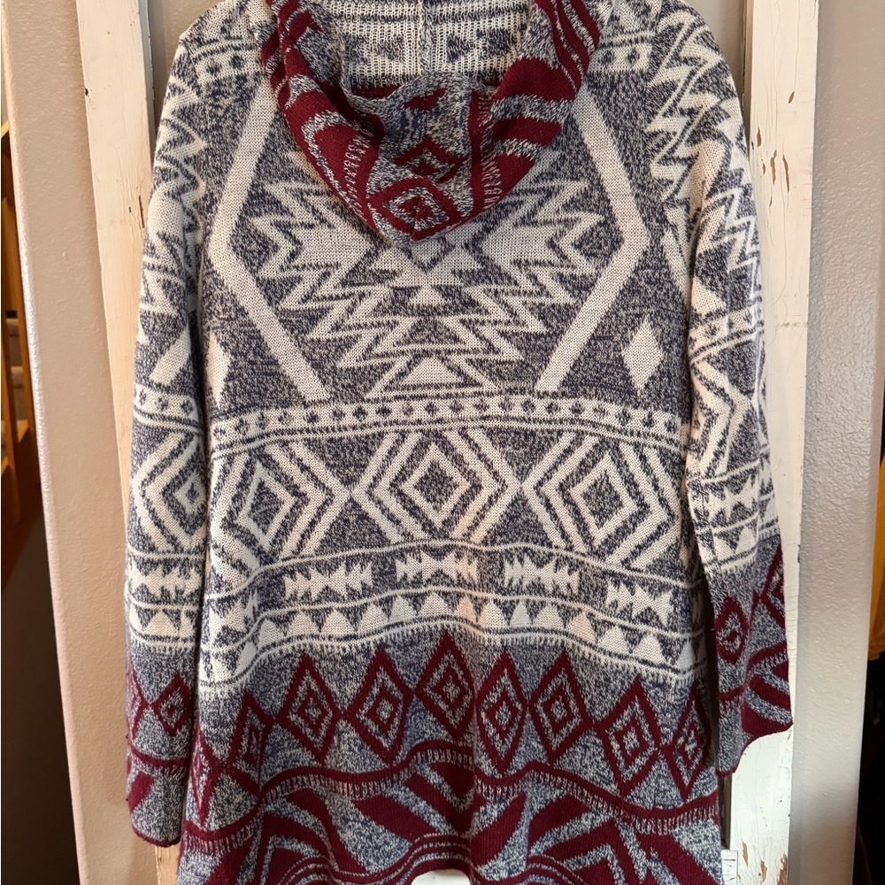 Almost Famous Geometric/Aztec Patterned Cardigan.… - image 5